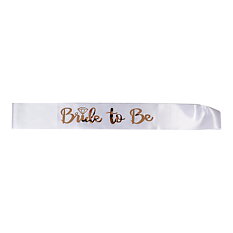Olkanauha Bride to be Valkoinen/Ruusu
