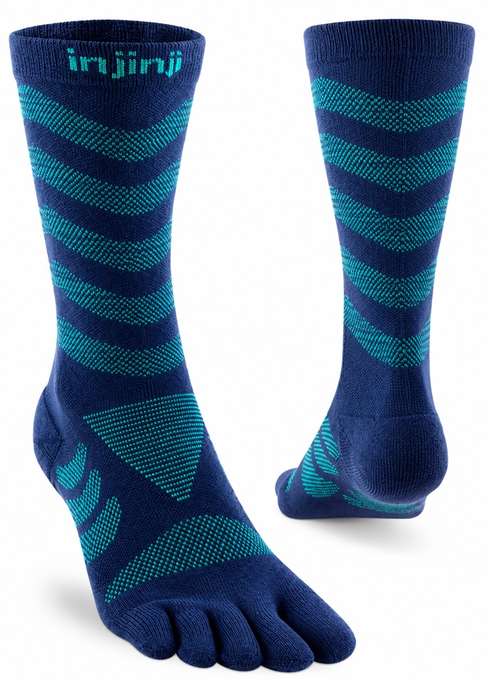 Injinji Women's Ultra Run Crew Poseidon Naisten Ultra Run Crew Poseidon