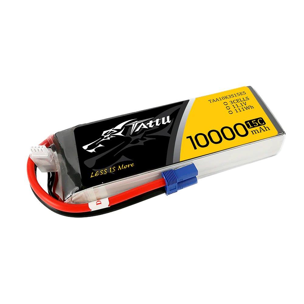 GensAce Tattu 10000mAh 11.1V 15C 3S Lipo Battery Pack - 2