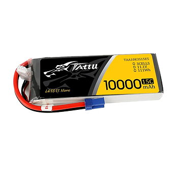 GensAce Tattu 10000mAh 11.1V 15C 3S Lipo Battery Pack