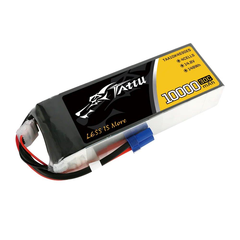 GensAce Tattu 10000mAh 14.8V 30C 4S1P Lipo Battery Pack with EC5 - 2