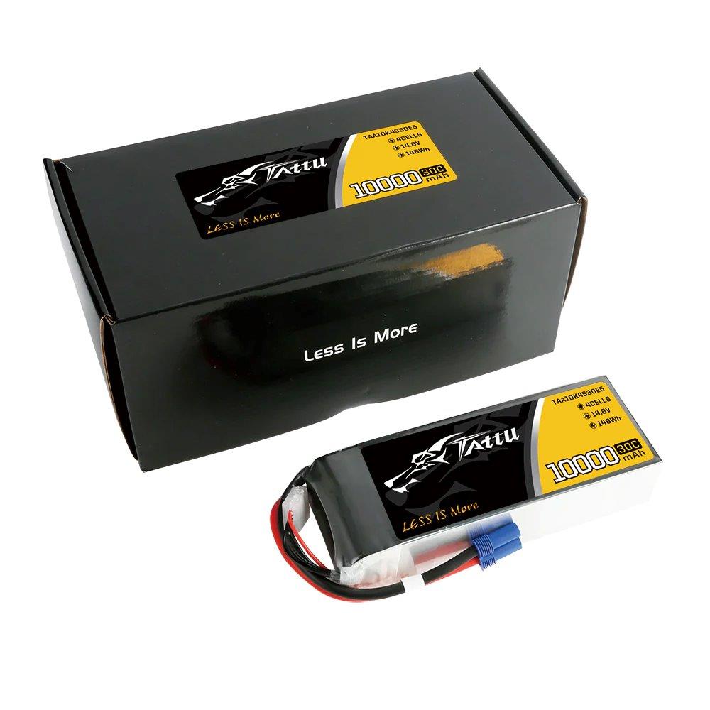 GensAce Tattu 10000mAh 14.8V 30C 4S1P Lipo Battery Pack with EC5 - 5