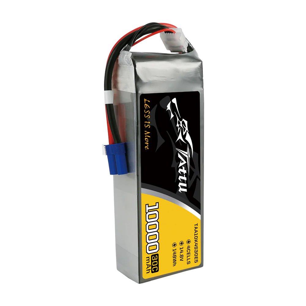 GensAce Tattu 10000mAh 14.8V 30C 4S1P Lipo Battery Pack with EC5 - 4