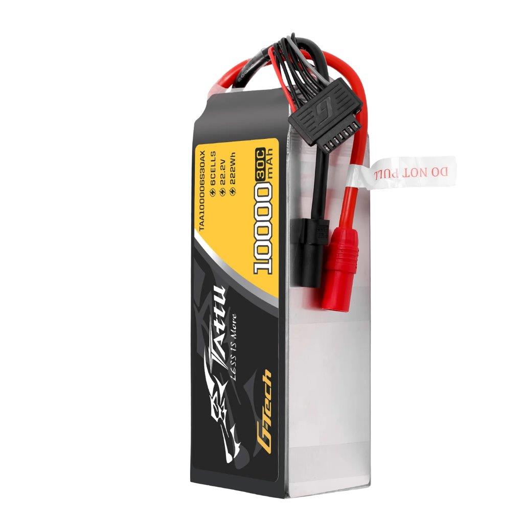 GensAce Tattu 10000mah 22.2V 30C 6S1P Lipo Battery Pack with AS150+XT150 Plug - 4