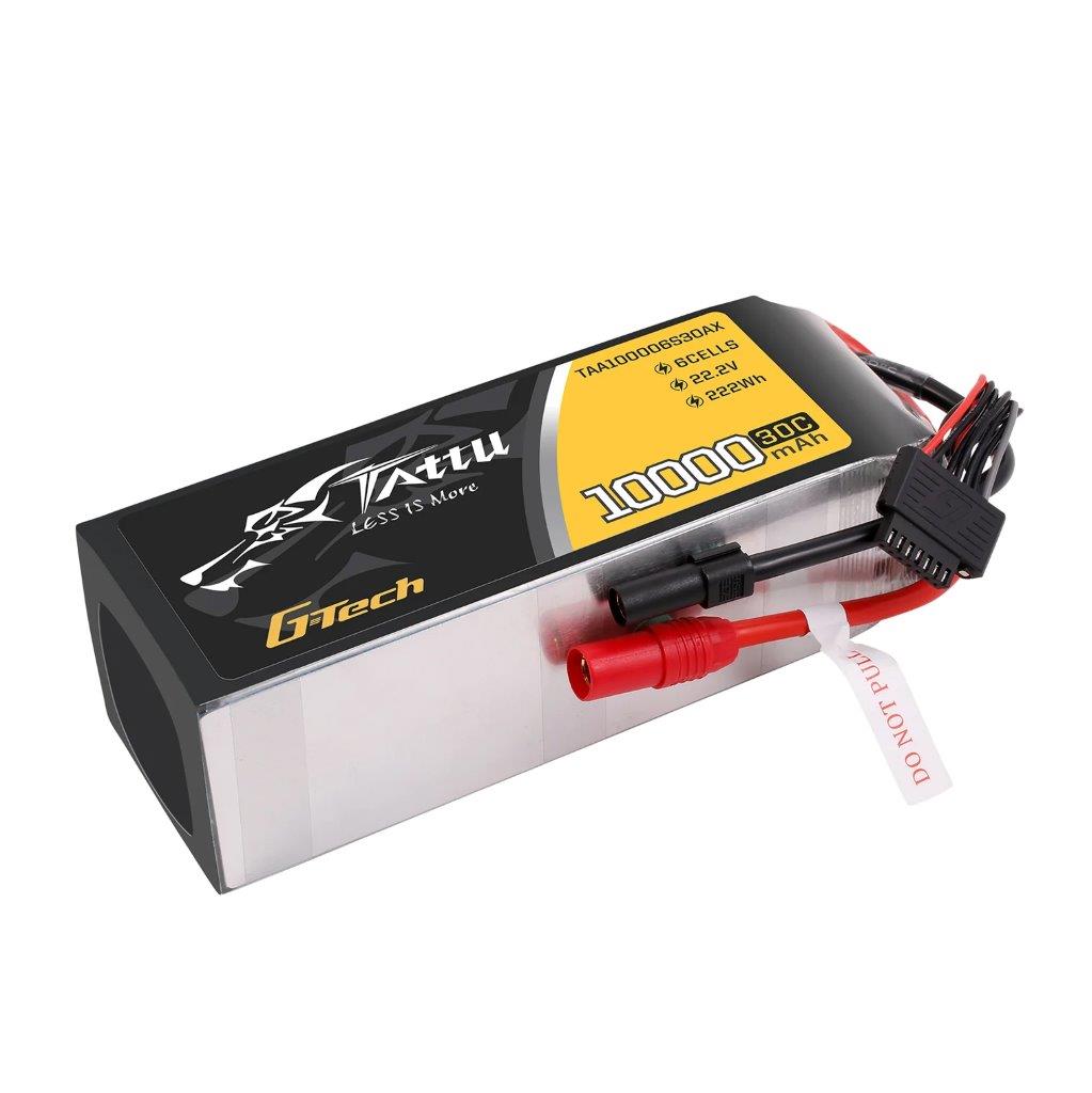 GensAce Tattu 10000mah 22.2V 30C 6S1P Lipo Battery Pack with AS150+XT150 Plug - 2