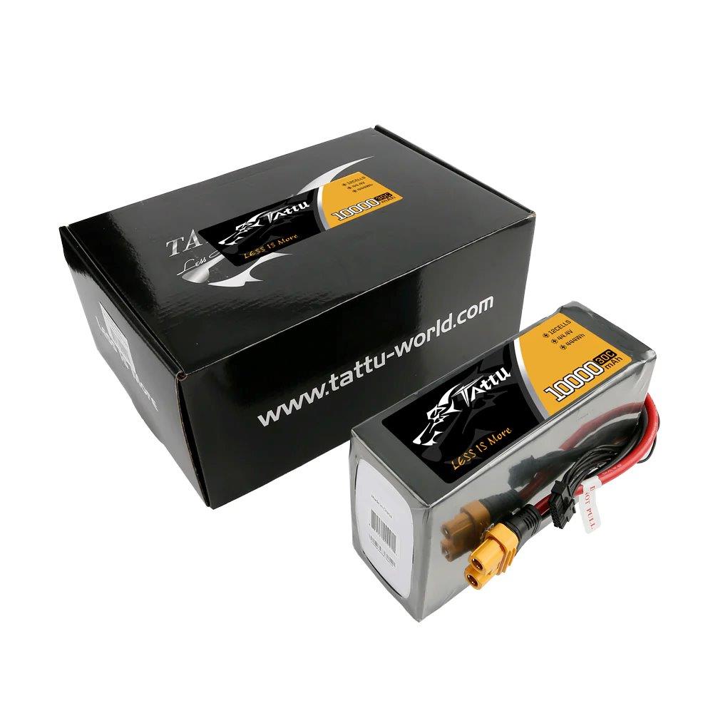 GensAce Tattu 10000mAh 44.4V 30C 12S1P Lipo Battery Pack with AS150U plug - 6