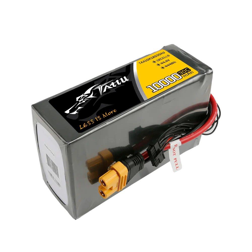 GensAce Tattu 10000mAh 44.4V 30C 12S1P Lipo Battery Pack with AS150U plug - 2