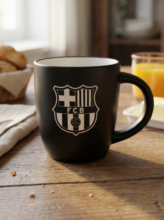 FC Barcelona Mugg Keramik Svart - 2
