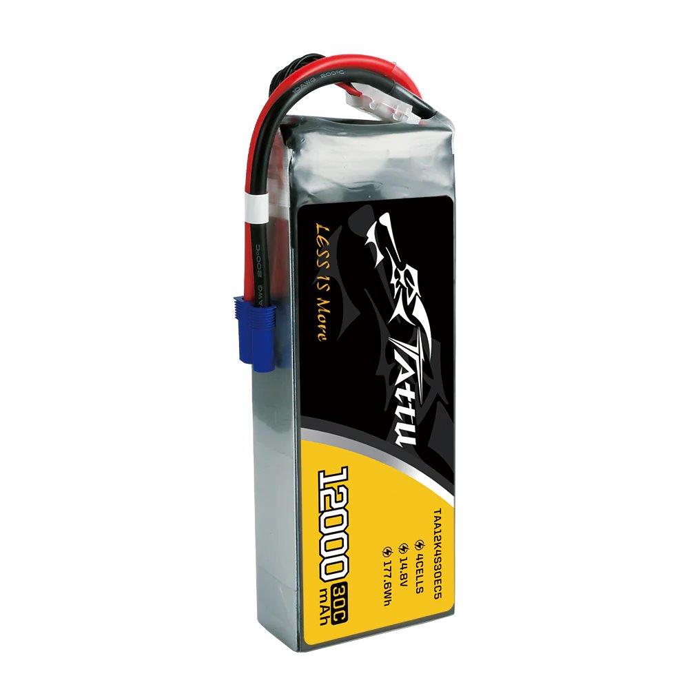 GensAce Tattu 12000mAh 14.8V 30C 4S1P Lipo Battery Pack with EC5 - 3