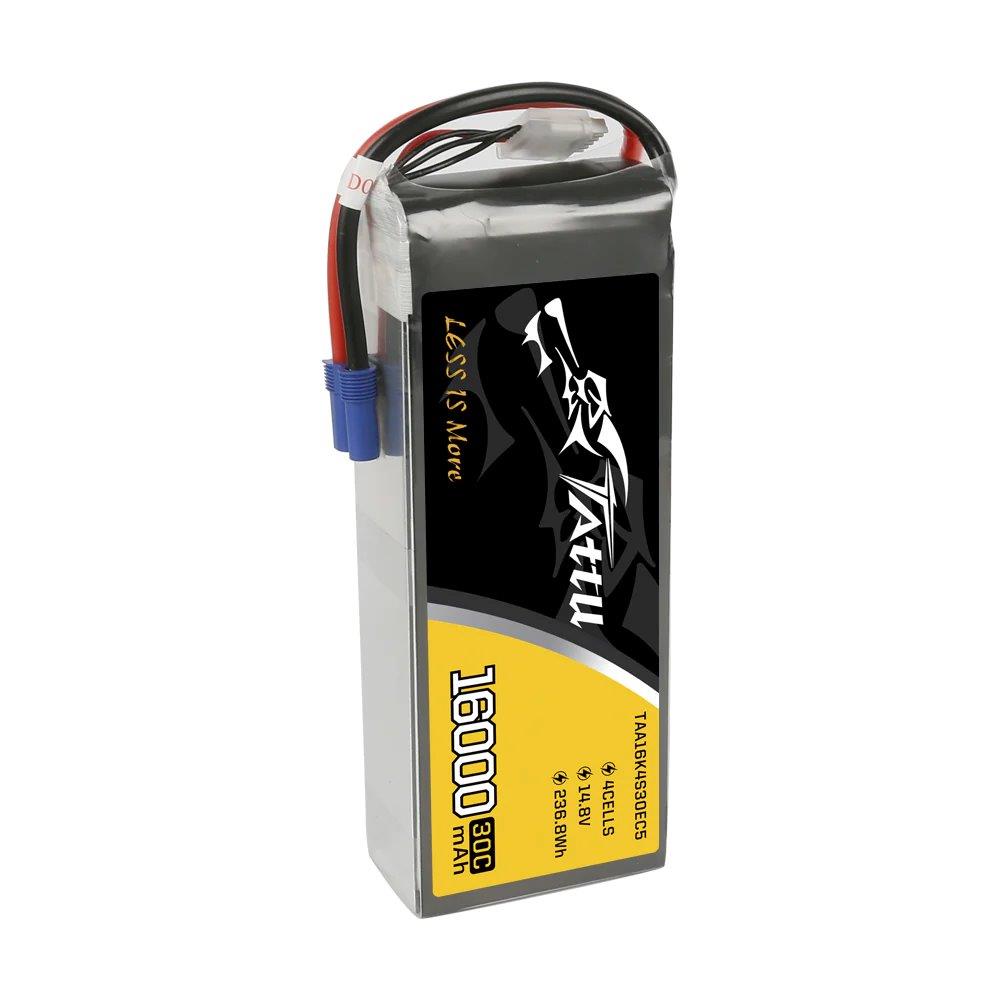 GensAce Tattu 16000mAh 14.8V 30C 4S1P Lipo Battery Pack with EC5 - 5