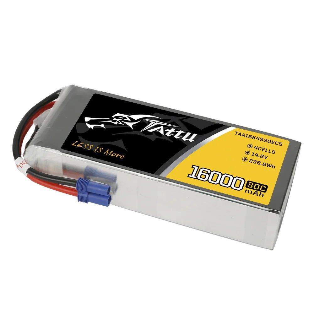 GensAce Tattu 16000mAh 14.8V 30C 4S1P Lipo Battery Pack with EC5 - 4