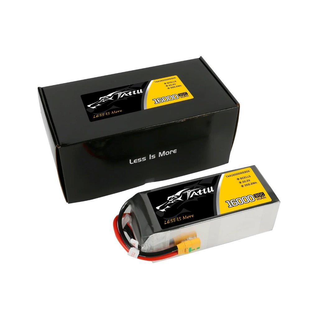 GensAce Tattu 16000mAh 22.2V 30C 6S1P LiPo Battery Pack with XT90 Anti-sparkPlug - 5