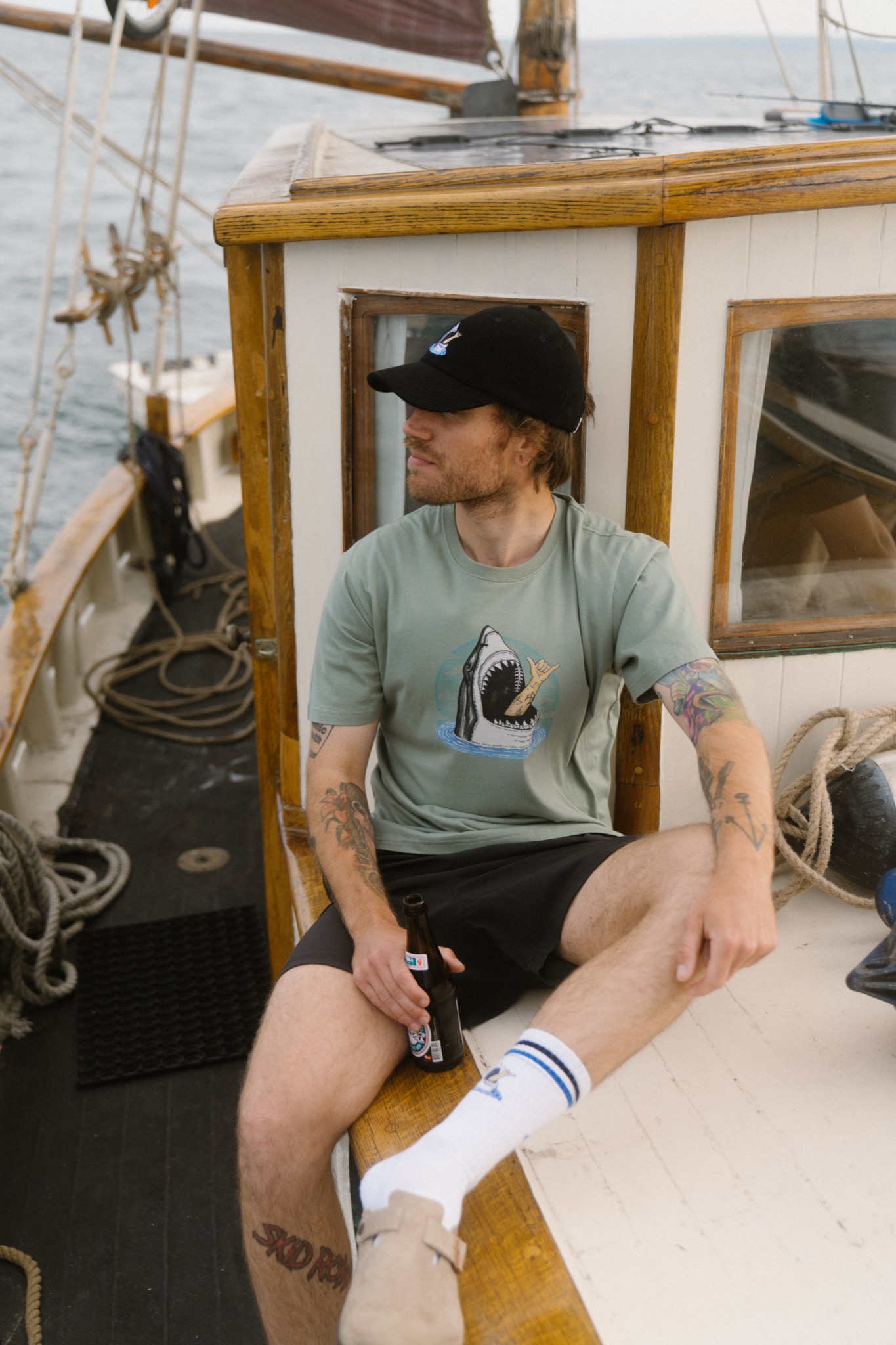 Lakor Shark Shaka T-shirt Sea Spray - 6