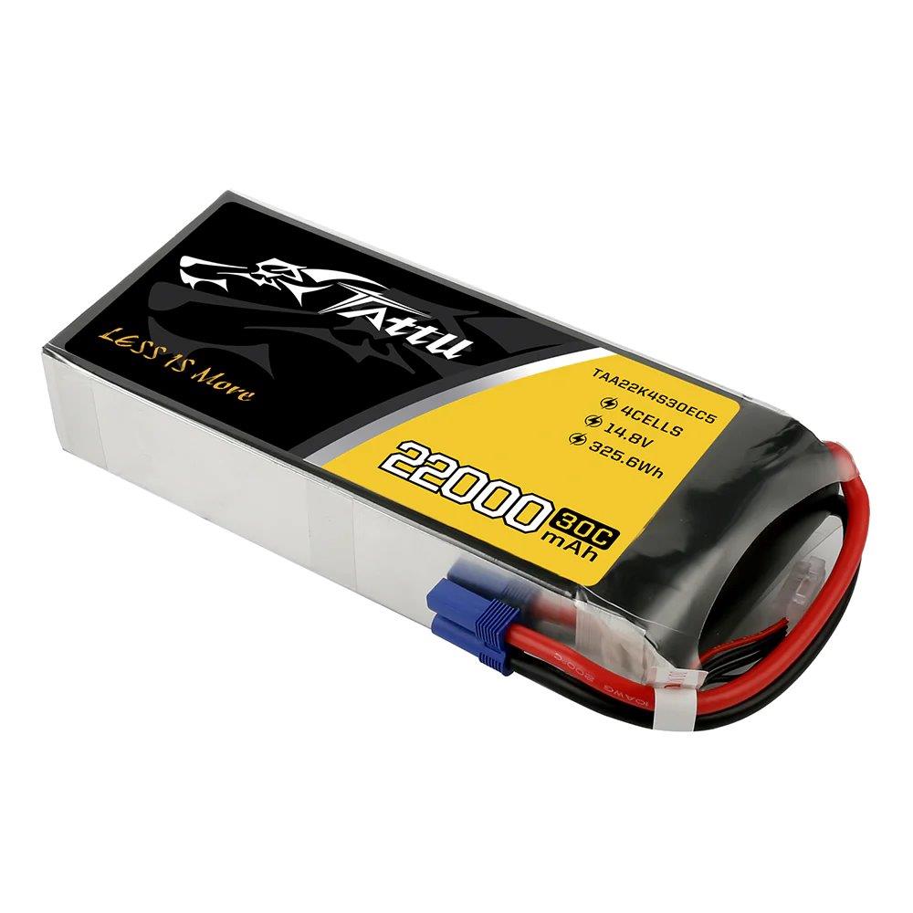 GensAce Tattu 22000mAh 14.8V 30C 4S1P Lipo Battery Pack with EC5 - 5