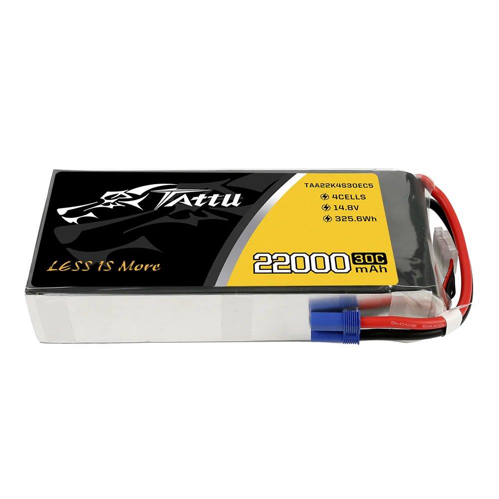 GensAce Tattu 22000mAh 14.8V 30C 4S1P Lipo Battery Pack with EC5