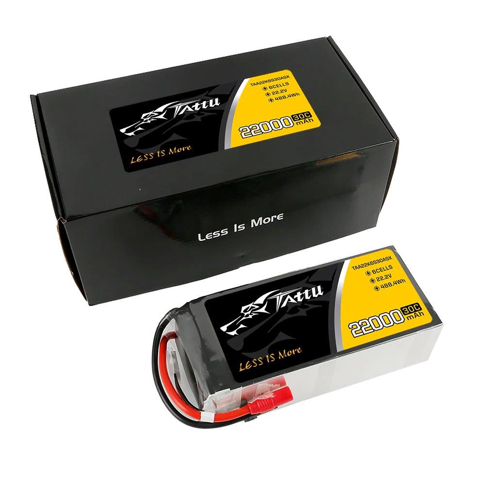 GensAce Tattu 22000mAh 22.2V 30C 6S1P Lipo Battery Pack with AS150+XT150 plug - 2