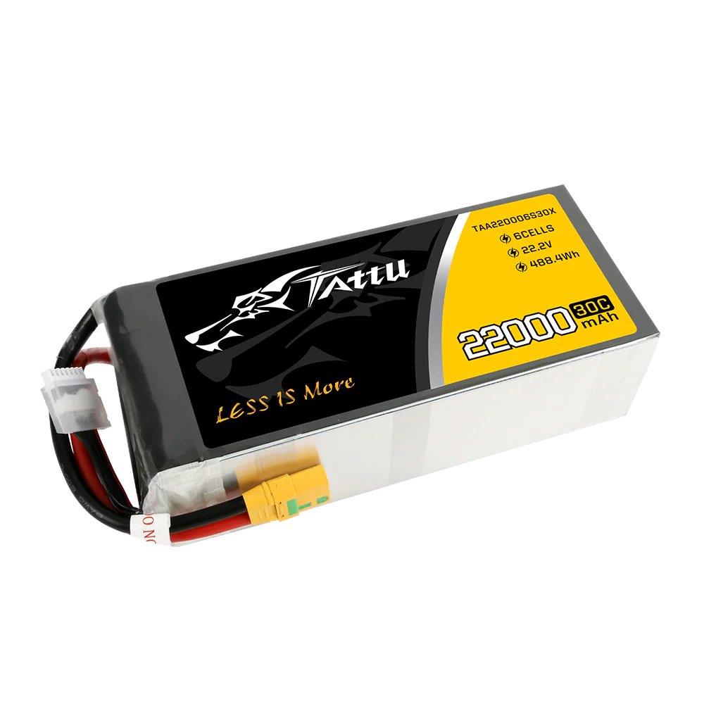 GensAce Tattu 22000mAh 22.2V 30C 6S1P Lipo Battery Pack with XT90-S plug - 2
