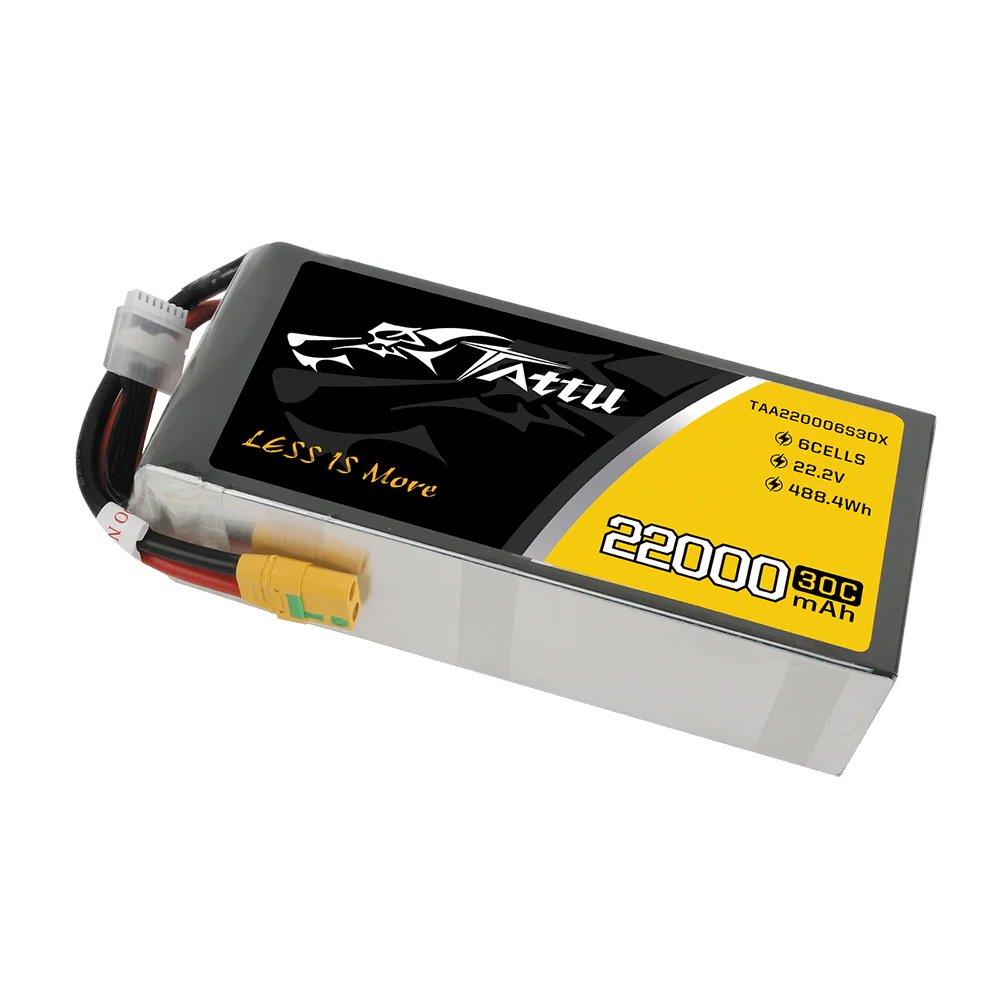 GensAce Tattu 22000mAh 22.2V 30C 6S1P Lipo Battery Pack with XT90-S plug - 3