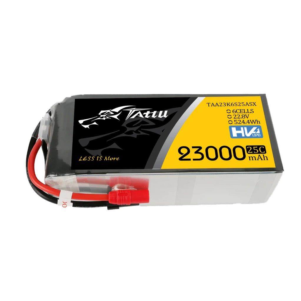 GensAce Tattu 23000mAh 22.8V 25C 6S1P HV High Vol Lipo Battery Pack XT150+AS150