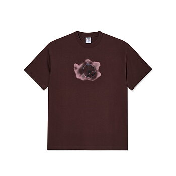 Polar Skate Co. Metal Logo T-shirt Washed Bordeaux