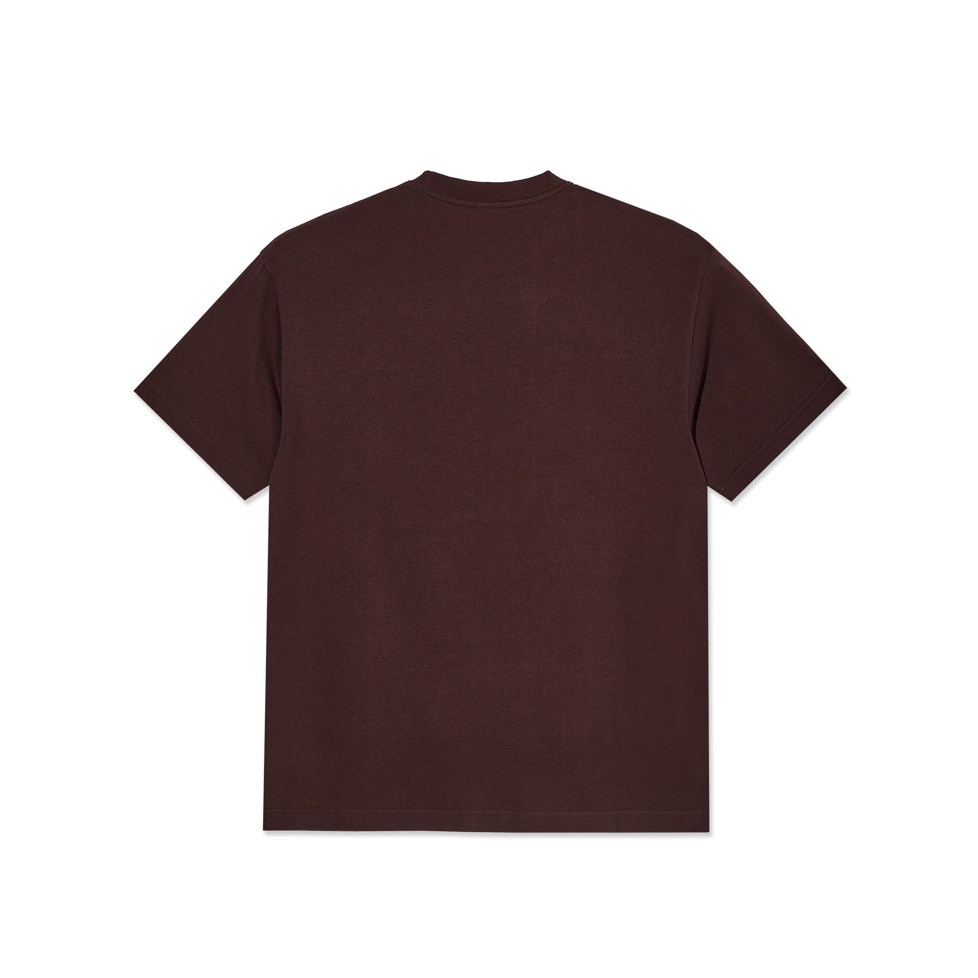 Polar Skate Co. Metal Logo T-shirt Washed Bordeaux - 2