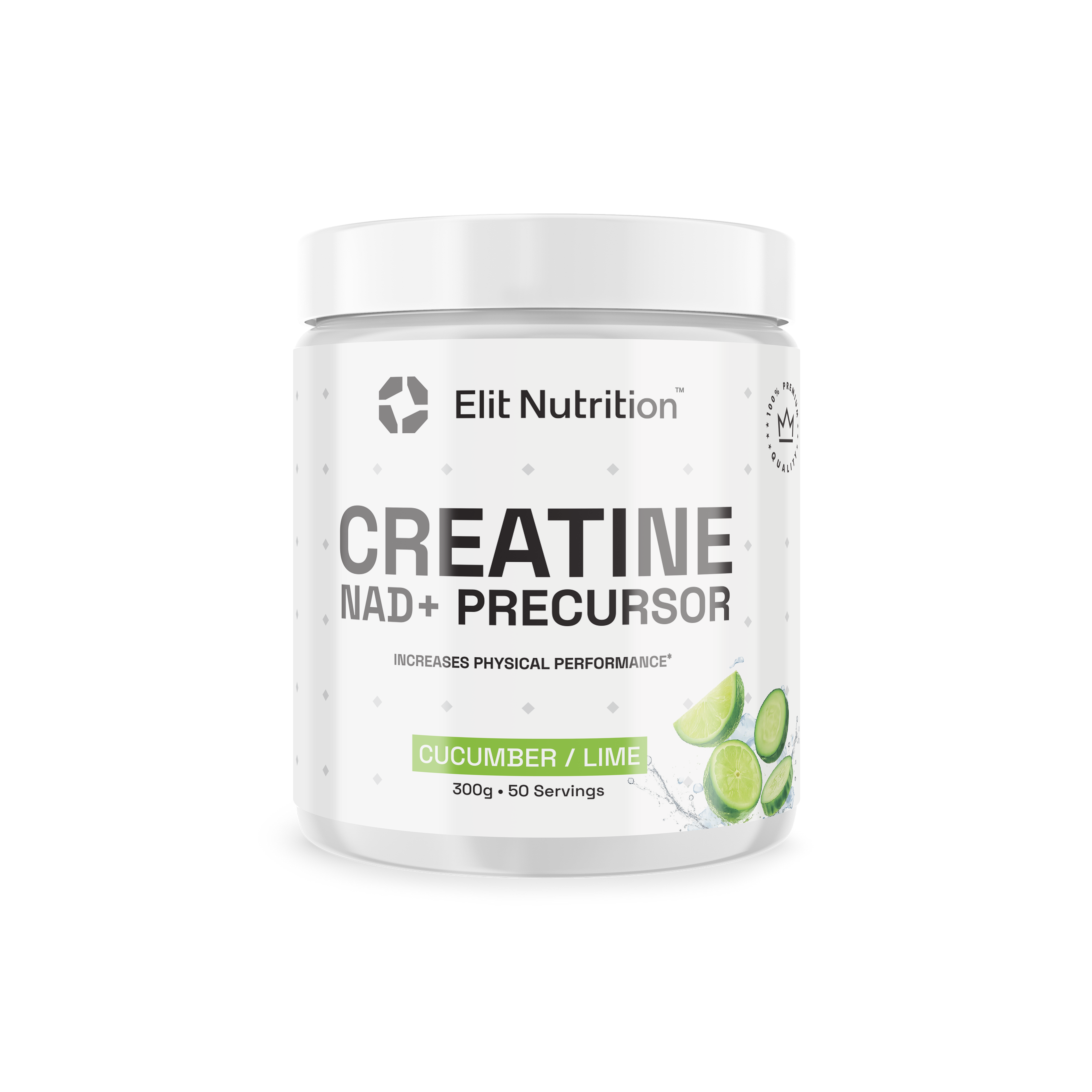 Creatine + NAD, 300 g - Lime / Cucumber