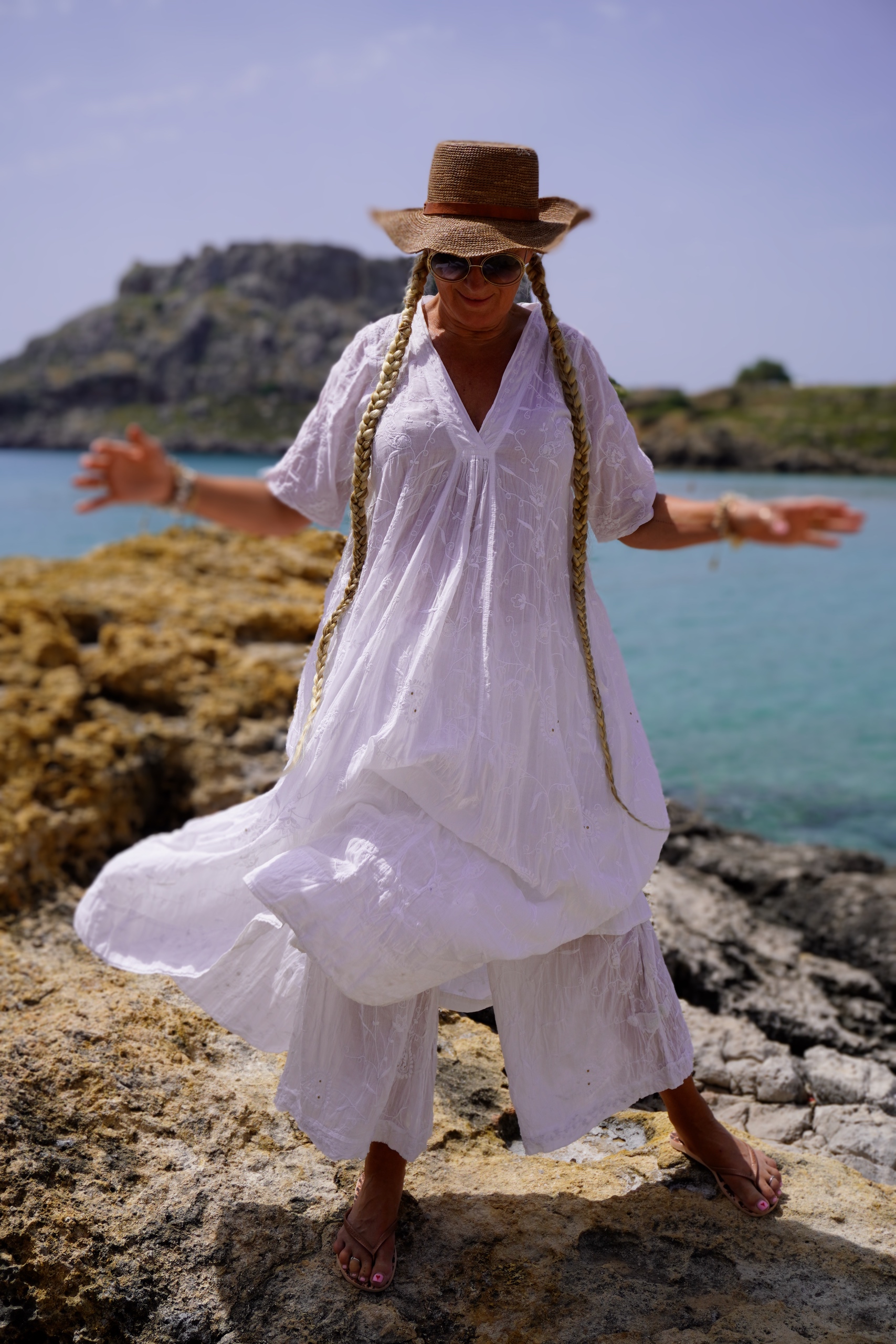 ANITA COTTON MAXI DRESS SWEET WHITE  - 4