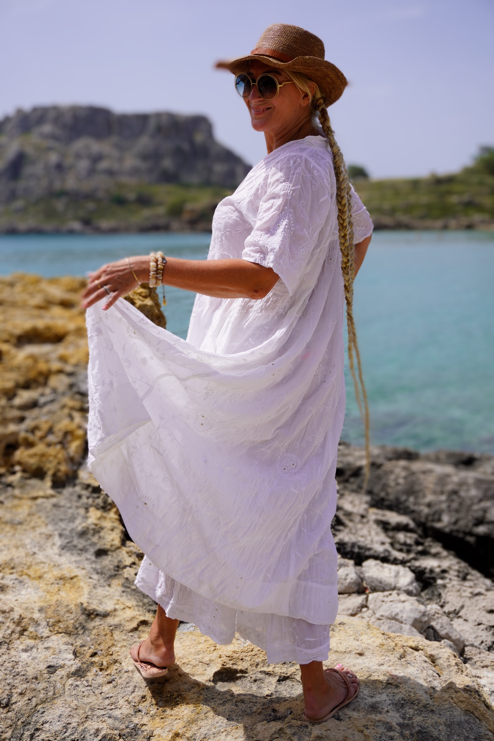 ANITA COTTON MAXI DRESS SWEET WHITE  - 5