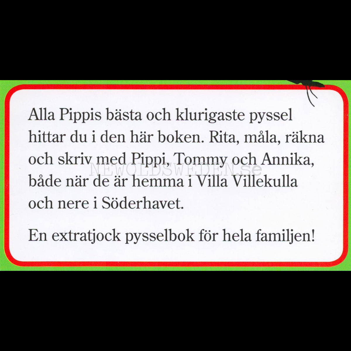 Pippi - PYSSELBOK - Pippi LÅNGSTRUMP - L90 - 2