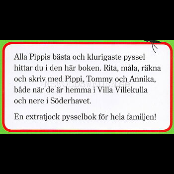 Pippi - PYSSELBOK - Pippi LÅNGSTRUMP - L90