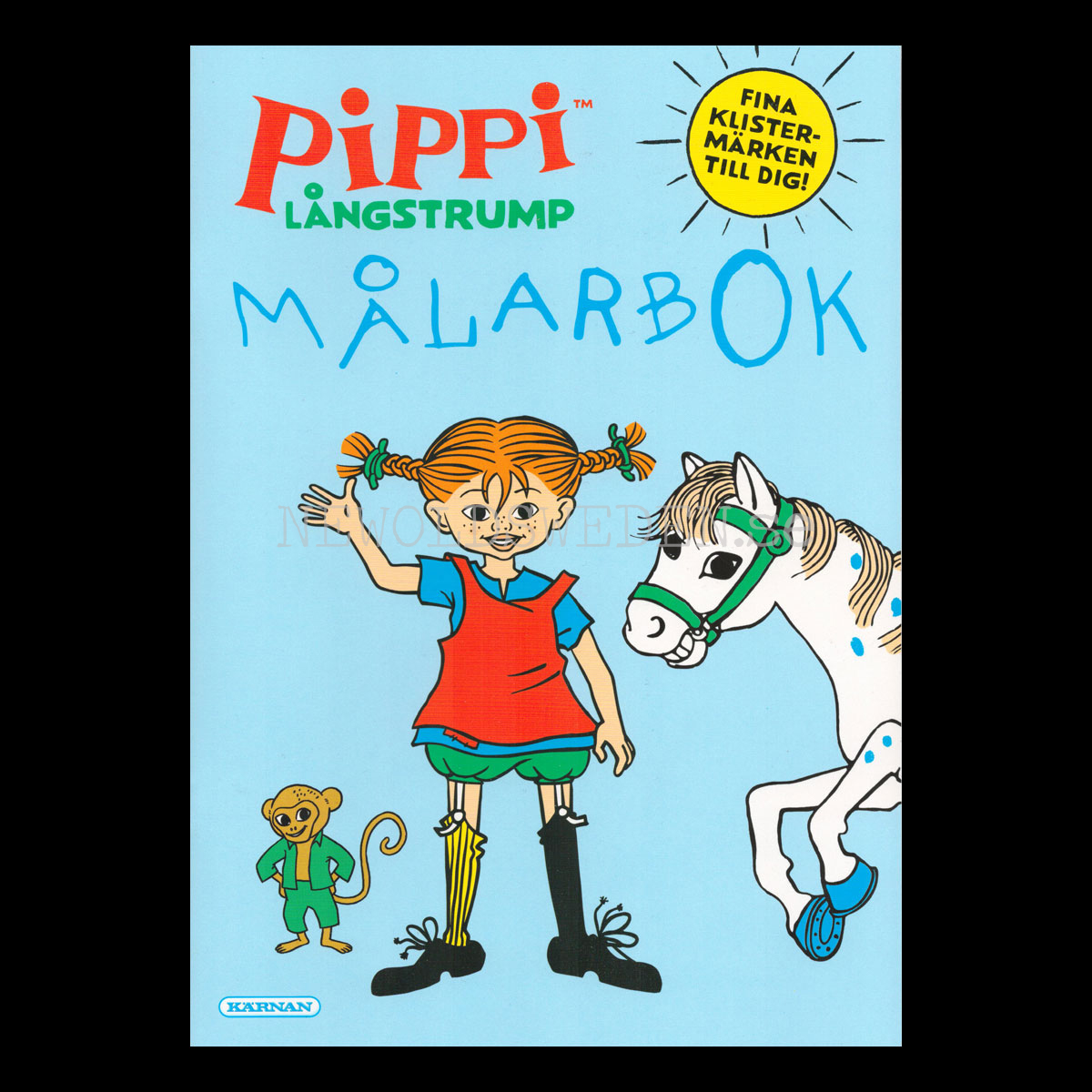 Pippi - MÅLARBOK - Pippi LÅNGSTRUMP - L80