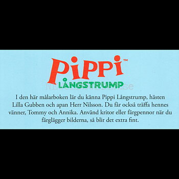 Pippi - MÅLARBOK - Pippi LÅNGSTRUMP - L80