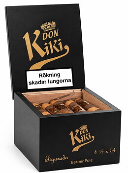 Karen Berger Don Kiki Brown Barber Pole Figurado Cigarrlåda 20-pack