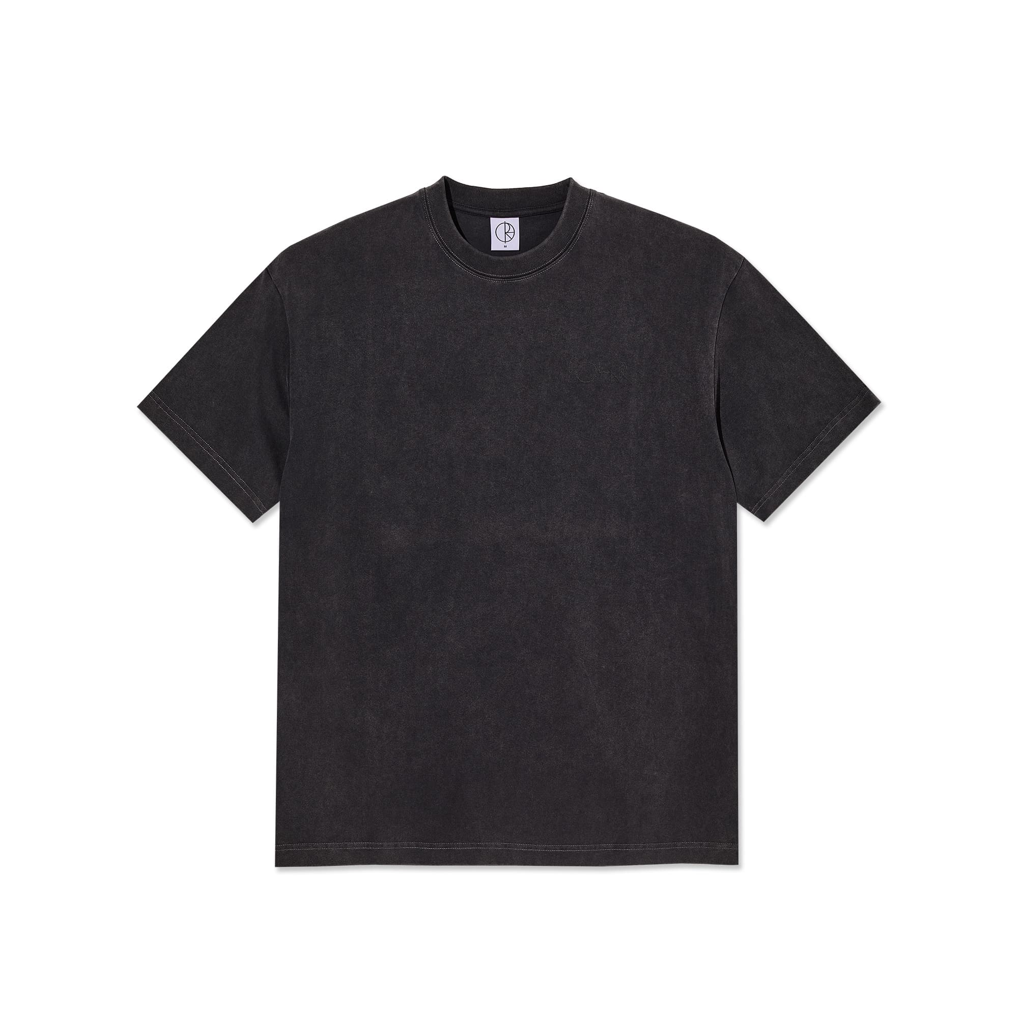 Polar Skate Co. Contrast T-shirt Stroke Logo Silver Black/Black - 2