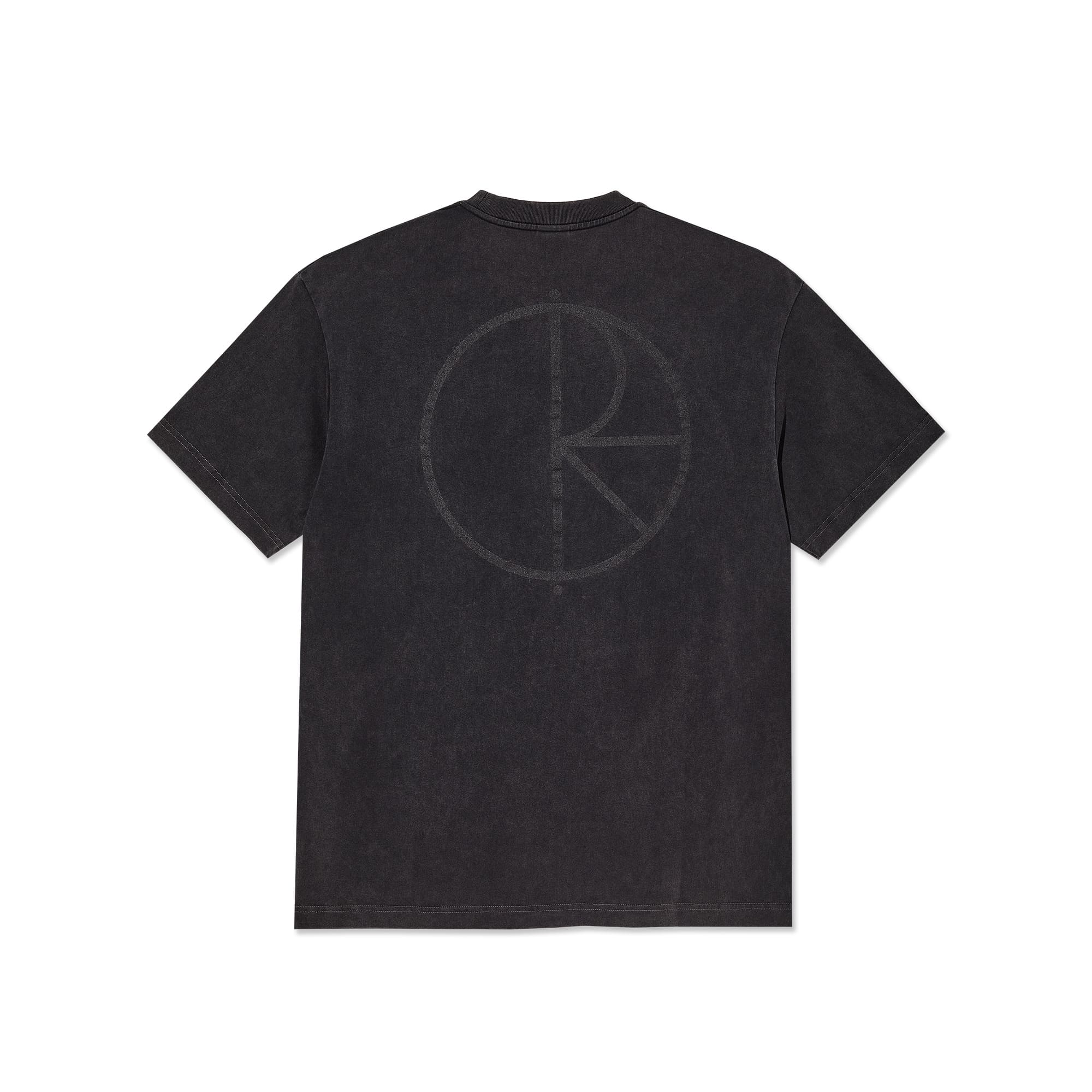 Polar Skate Co. Contrast T-shirt Stroke Logo Silver Black/Black