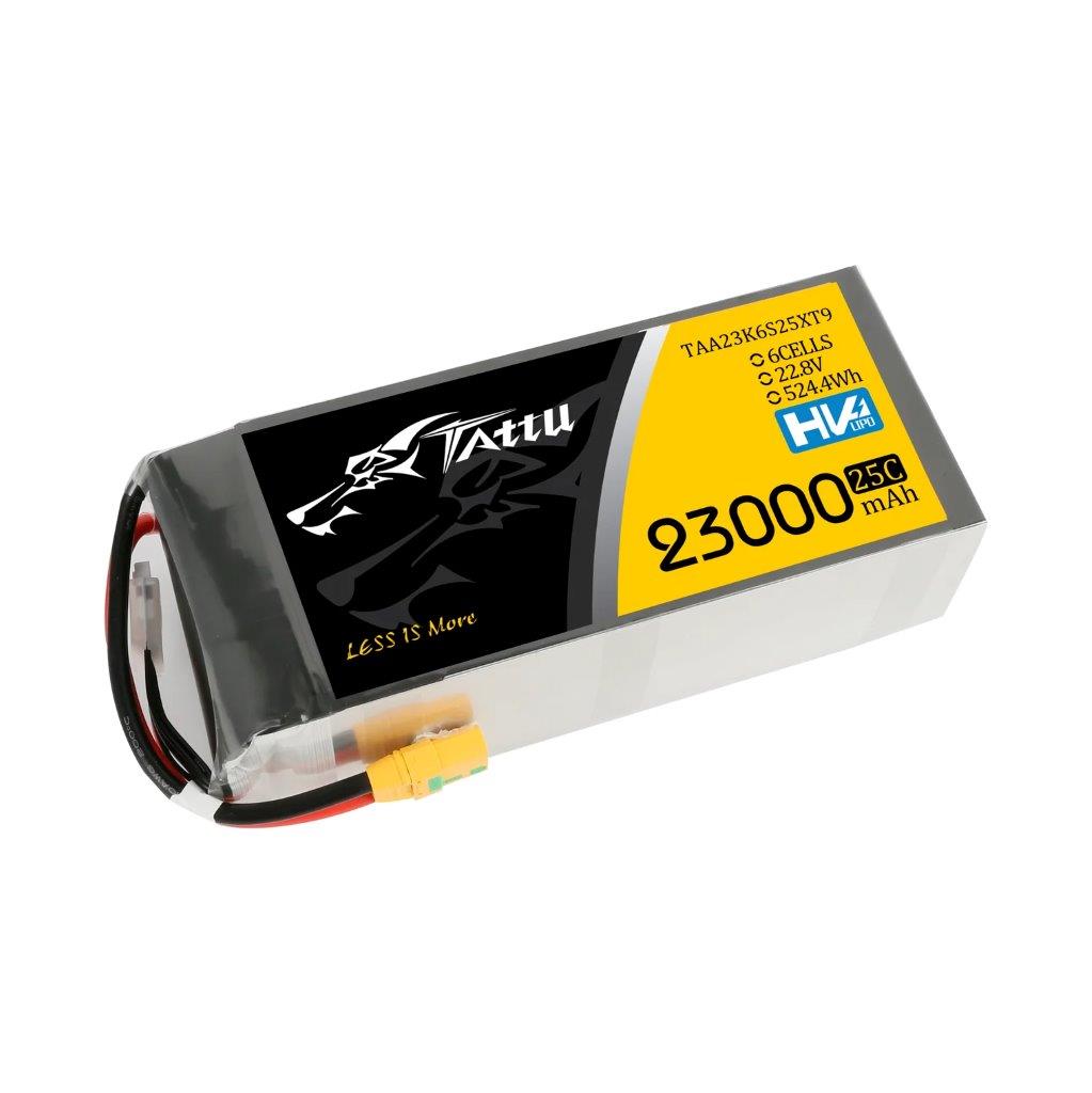 GensAce Tattu 23000mAh 22.8V 25C 6S1P HV High Voltage Lipo Battery Pack With XT9 - 2