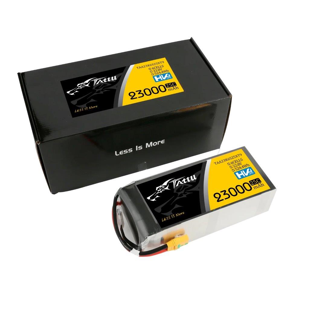 GensAce Tattu 23000mAh 22.8V 25C 6S1P HV High Voltage Lipo Battery Pack With XT9 - 4