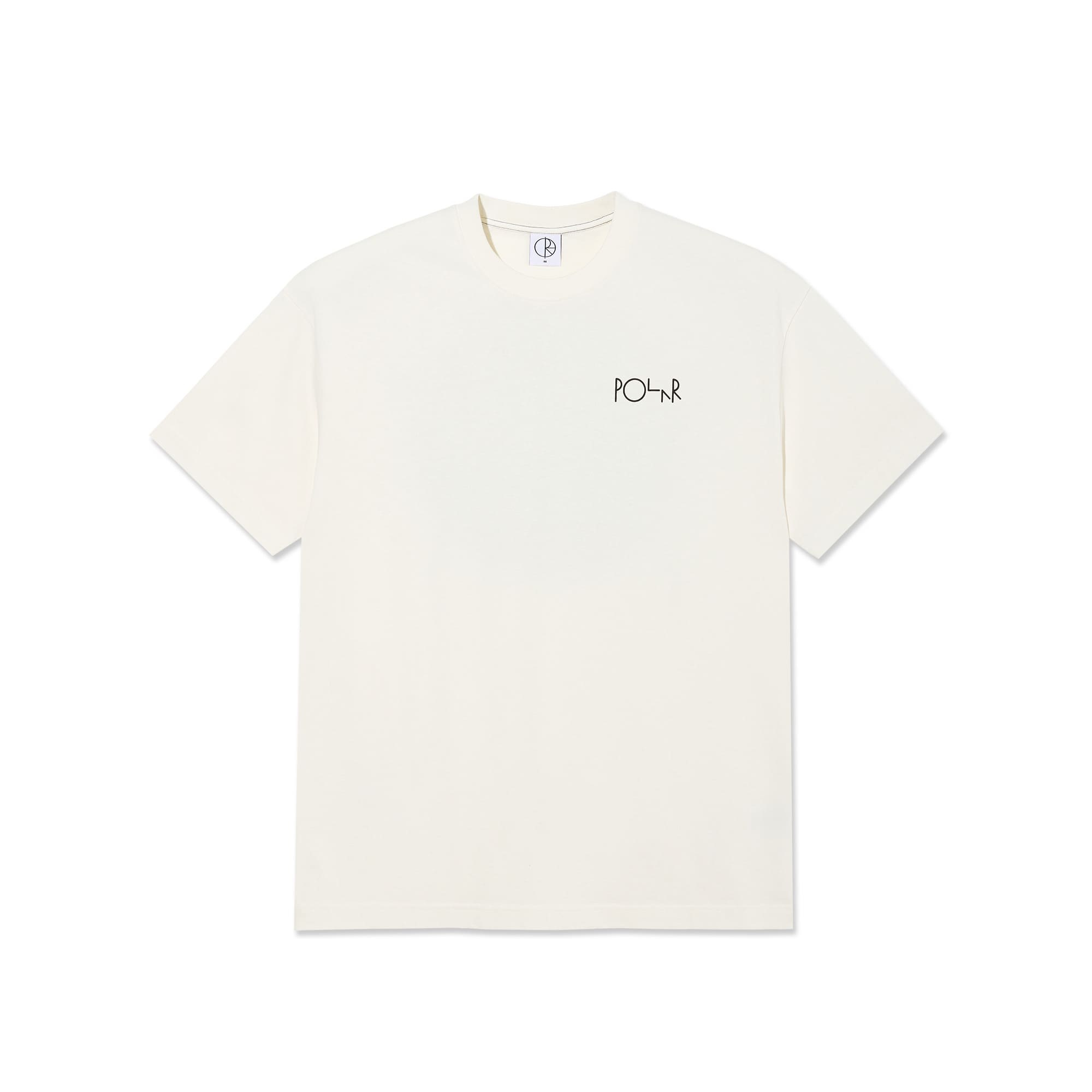 Polar Skate Co. Contrast T-shirt Fill Logo  Ivory/Black - 2