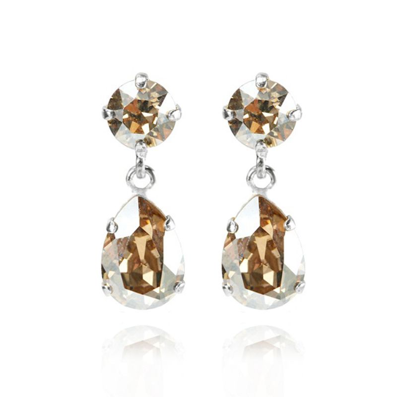 Caroline Svedbom Mini Drop Earrings  Golden Shadow - 3