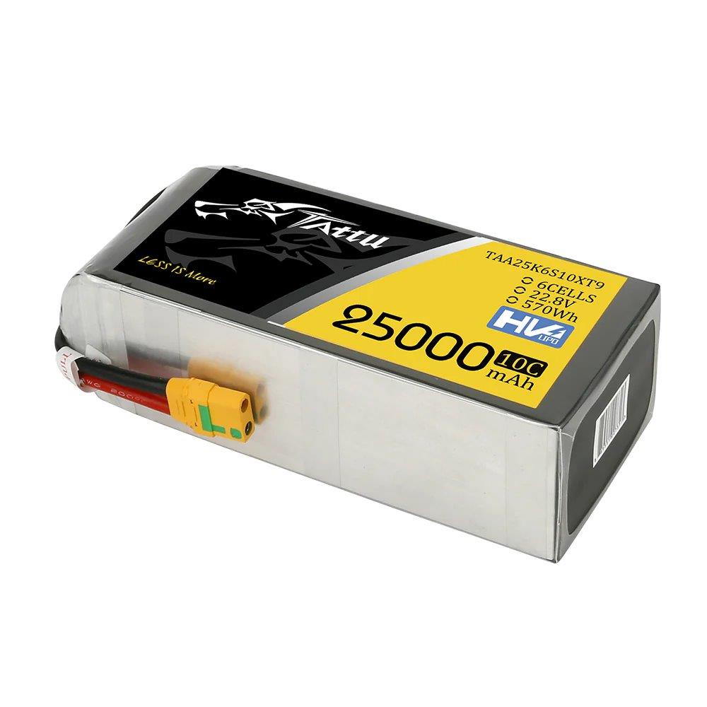 GensAce Tattu 25000mAh 22.8V 10C 6S1P HV High Voltage Lipo Battery Pack With XT9 - 4