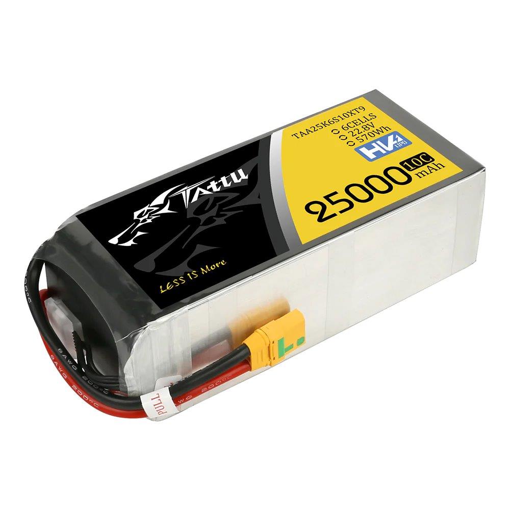 GensAce Tattu 25000mAh 22.8V 10C 6S1P HV High Voltage Lipo Battery Pack With XT9 - 3