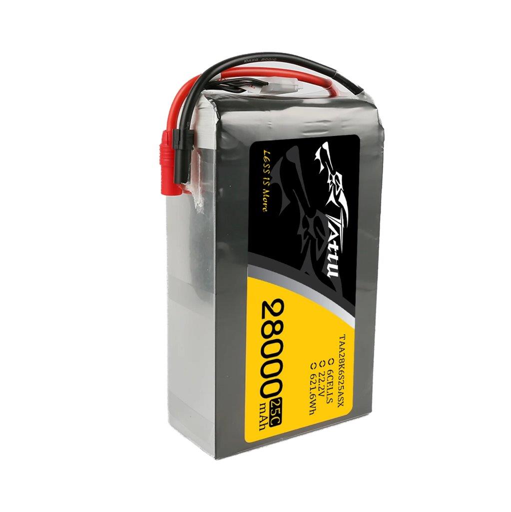 GensAce Tattu 28000mAh 22.2V 25C 6S1P Lipo Battery Pack with AS150+XT150 - 4