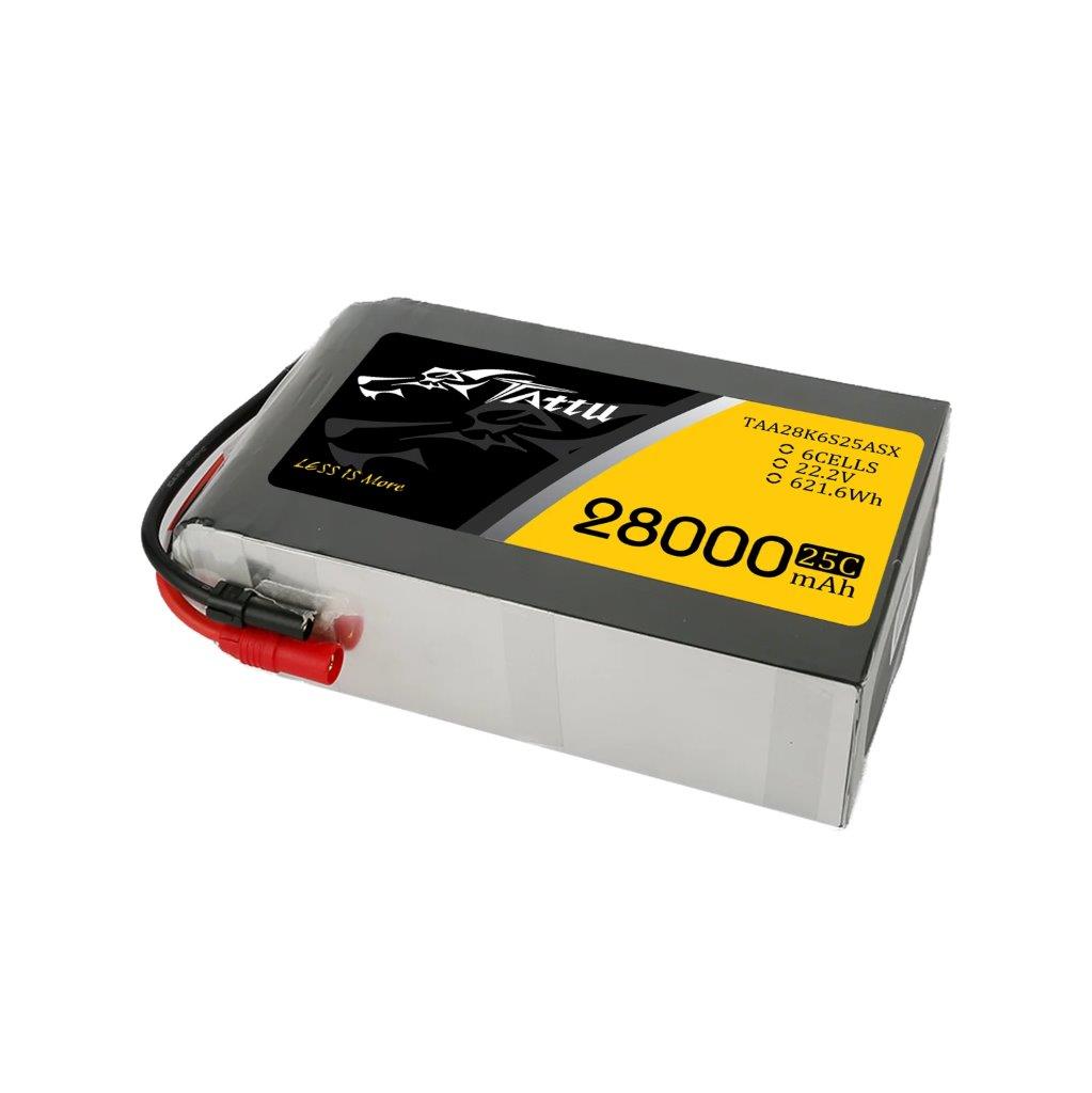 GensAce Tattu 28000mAh 22.2V 25C 6S1P Lipo Battery Pack with AS150+XT150 - 3
