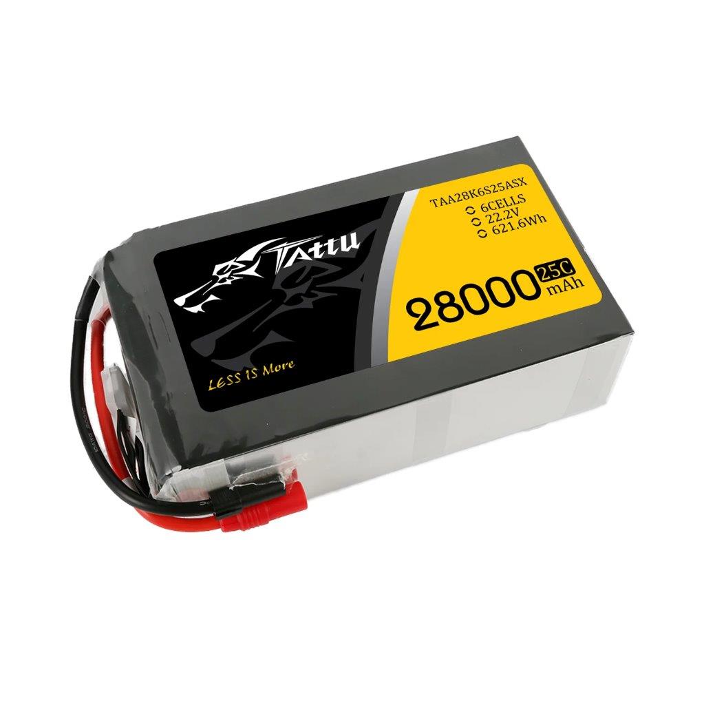 GensAce Tattu 28000mAh 22.2V 25C 6S1P Lipo Battery Pack with AS150+XT150 - 2