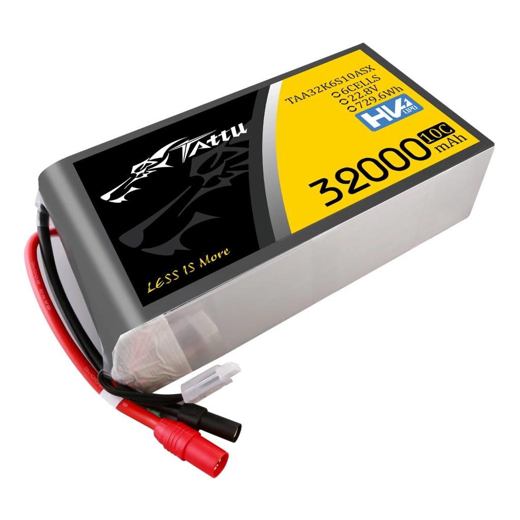 GensAce Tattu 32000mAh 22.8V 10C 6S1P HV High Voltage Lipo BattPack, AS150+XT150 - 2