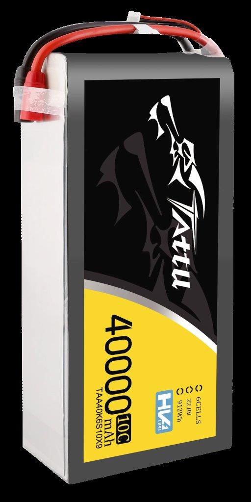 GensAce Tattu 40000mAh 6S 10C 22.8V HV Lipo Battery with AS150+AS150 Plug - 2