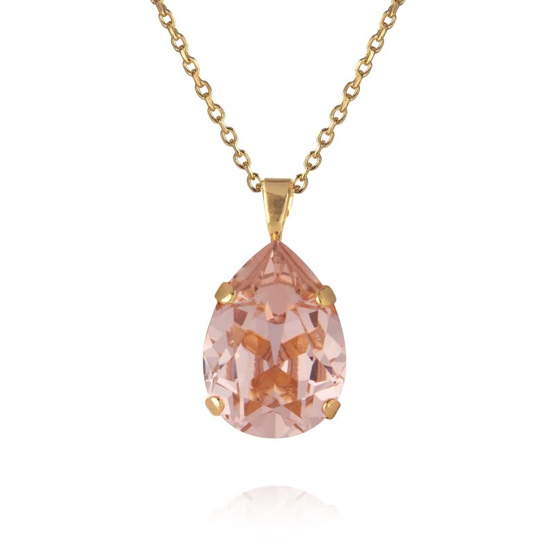 Caroline Svedbom Mini Drop Necklace Vintage Rose
