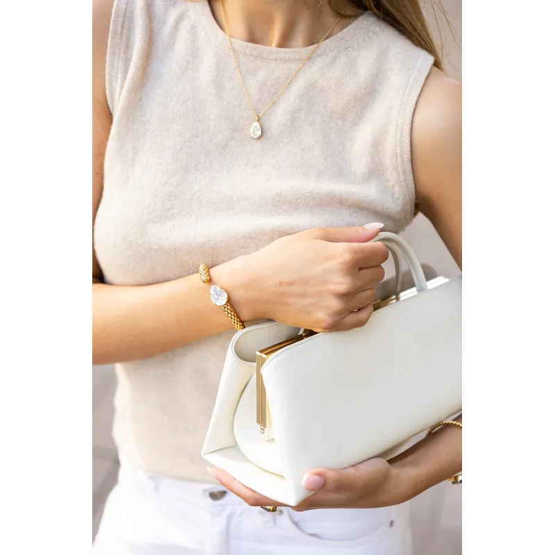Caroline Svedbom Mini Drop Necklace Vintage Rose - 3