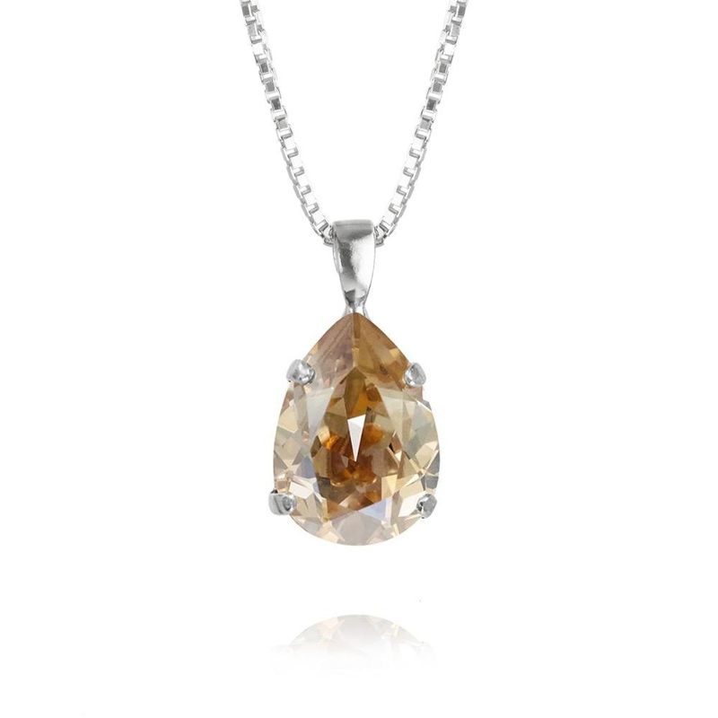 Caroline Svedbom Mini Drop Necklace Golden Shadow - 4