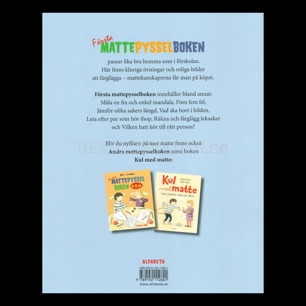 Första MATTE PYSSEL BOKEN 4-6  år - L80 - 3